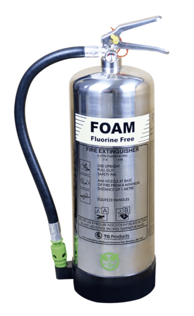 TG Products Stainless 6L, Flourine Free Foam, Extinguisher